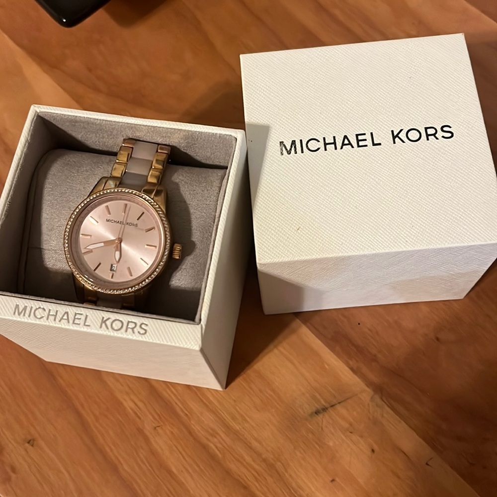 Michael Kors Rose Gold Ritzmm Watch